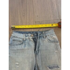 Rewash Distressed‎ Denim Shorts Women's Size 25 Frayed Hem Light Wash
